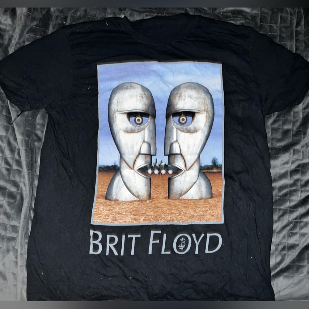 PINK /BRIT FLOYD - BLACK MENS LARGE L T SHIRT